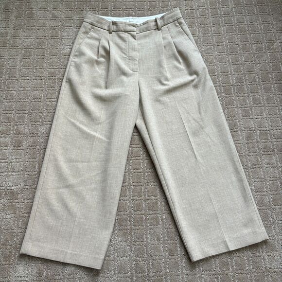 Aritzia Effortless Wide Leg Pants Cropped - Picture 1 of 7